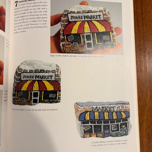 Painting Rocks, Art Instruction Craft Book, Houses, Cottages, Towns, Paperback - Picture 4 of 7